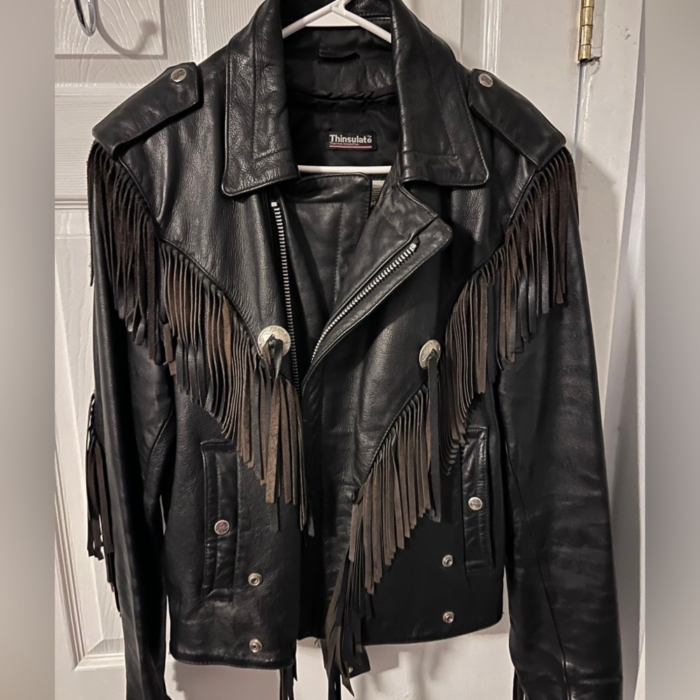 Open Road Heavy Genuine Leather Motorcycle jacket